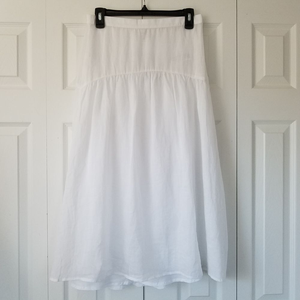 J. Crew Maryam Nassir Zadeh White Midi Skirt